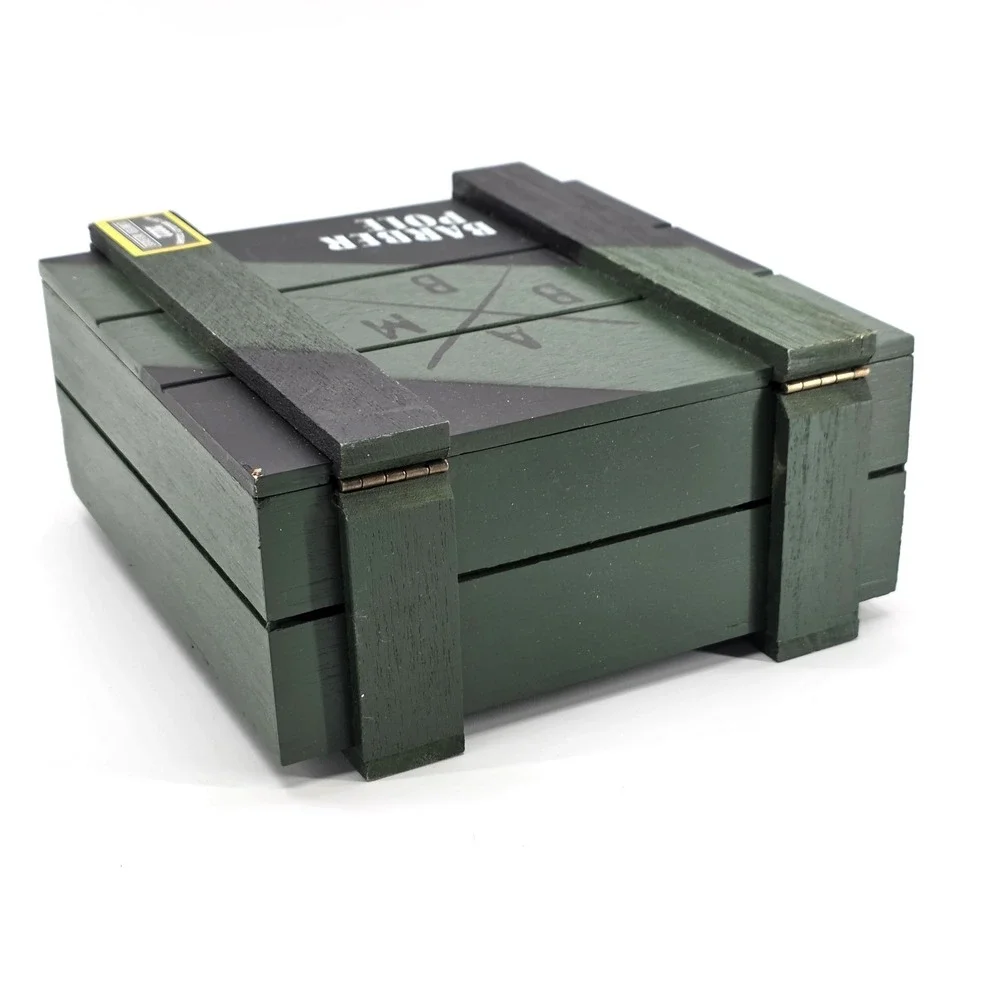 Alec Bradley Filthy Hooligan Barber Pole Empty Wooden Cigar Box 2022 Green Camo